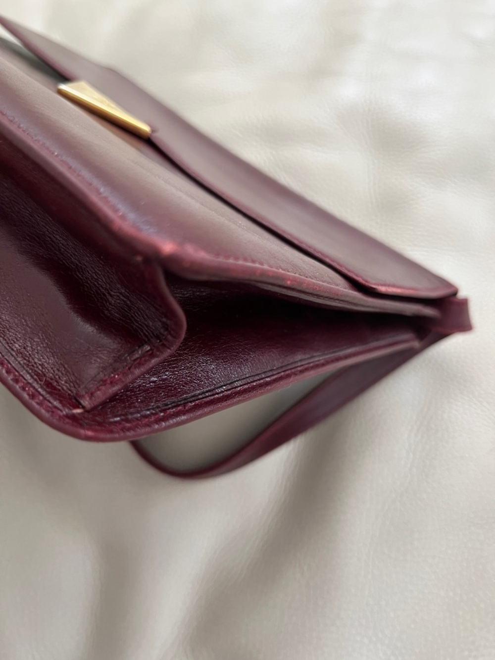 Celine Bordeaux Leather Crossbody Bag - Picture 9 of 15